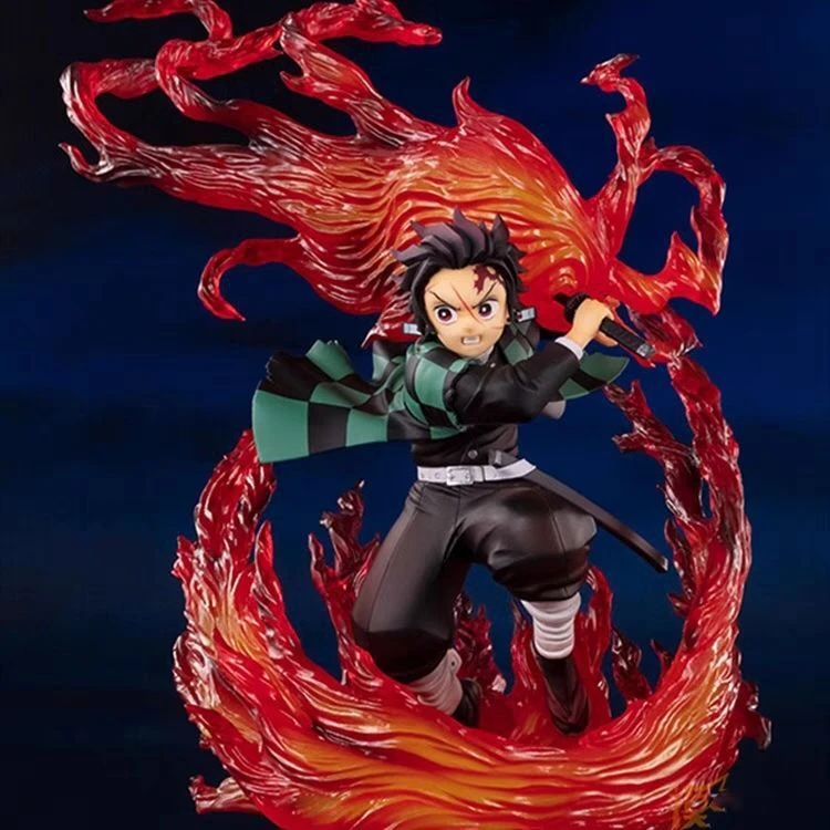 【现货】鬼灭之刃手办 火焰炭治郎火之神 手办