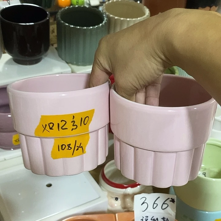摆件陶盆有孔 微瑕介意勿拍