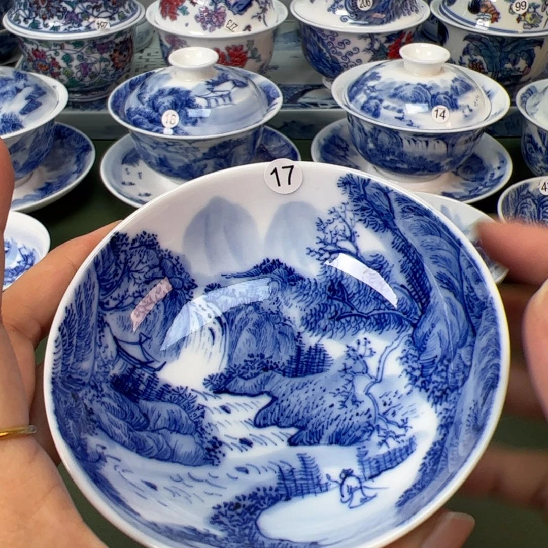 木木景德镇纯手工纯手绘茶具17