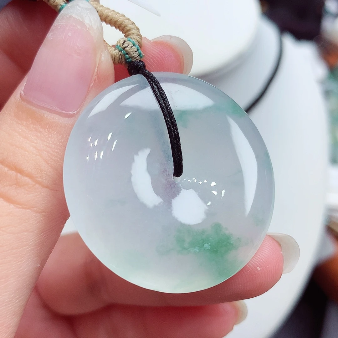 翡翠未镶嵌颈饰翡翠54，34.1/6