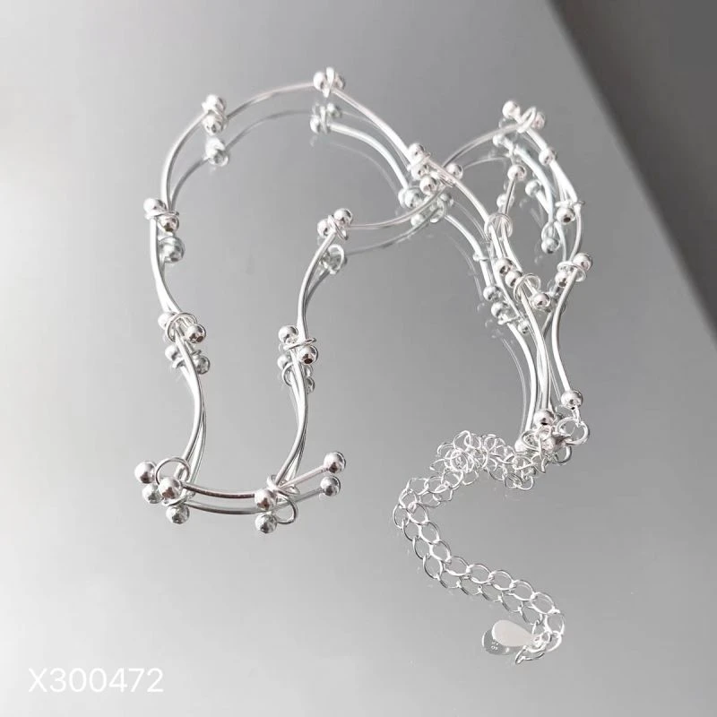 链子925银 配饰设计感复古链子百搭简约女日韩甜美风饰品