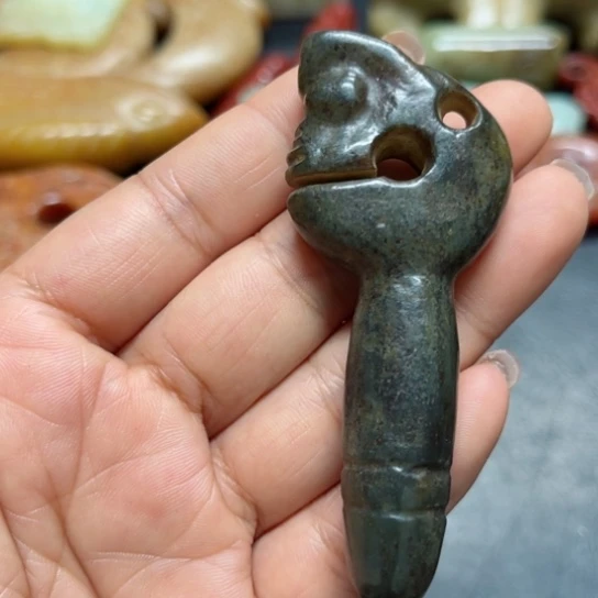 吊坠白玉菩提把件