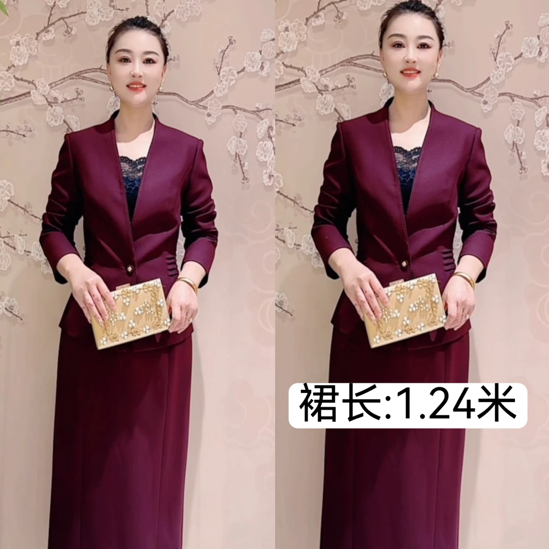 深V领收腰显瘦高端礼服09001