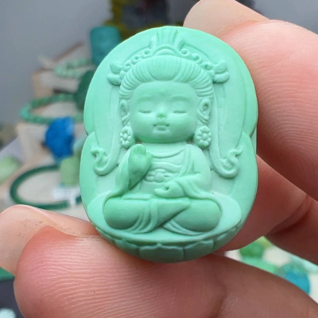 绿松石未镶嵌主播万珍