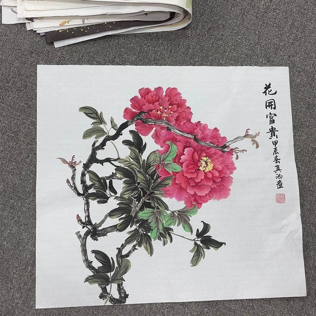 国画国画作品多次在国内外大展