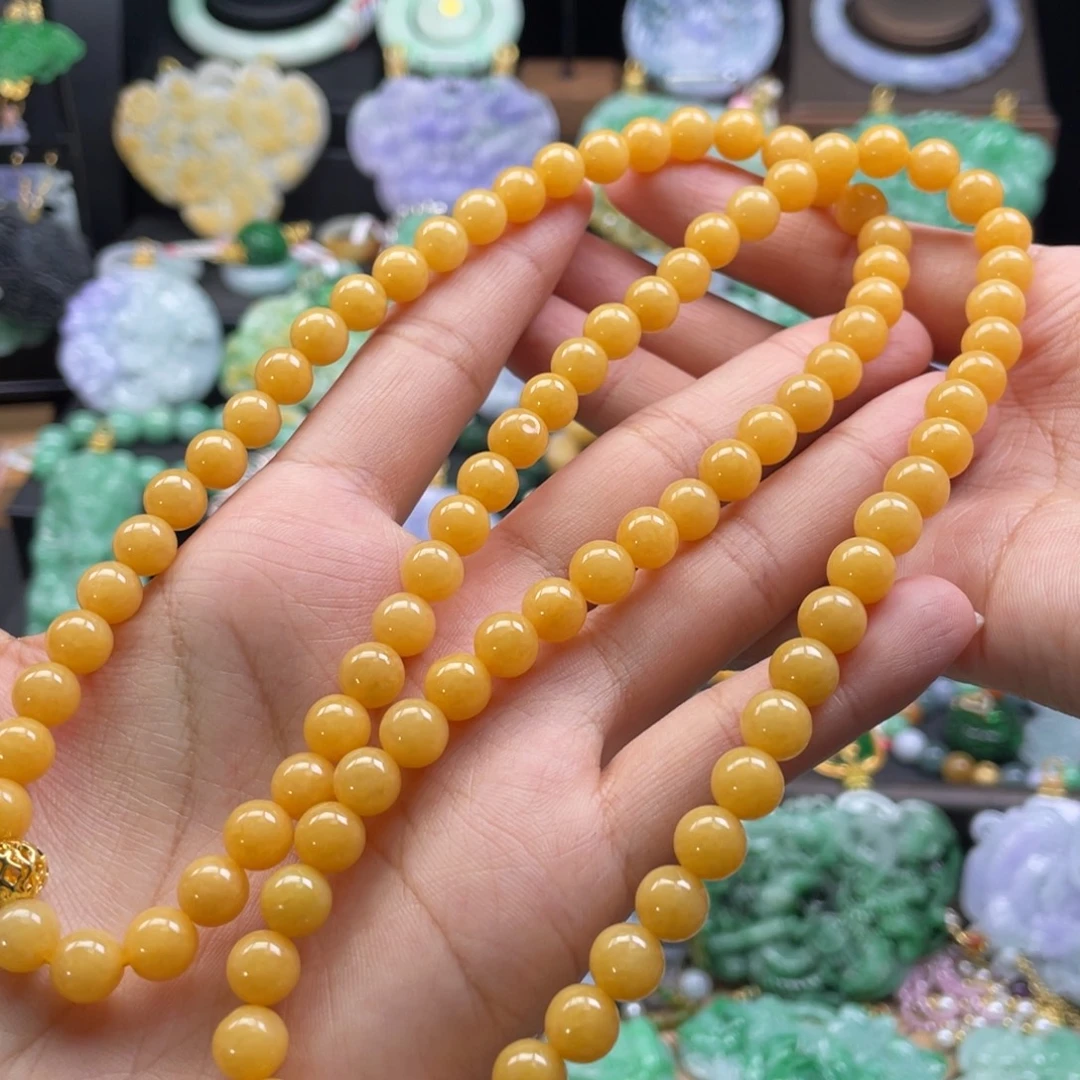 翡翠未镶嵌颈饰代编织