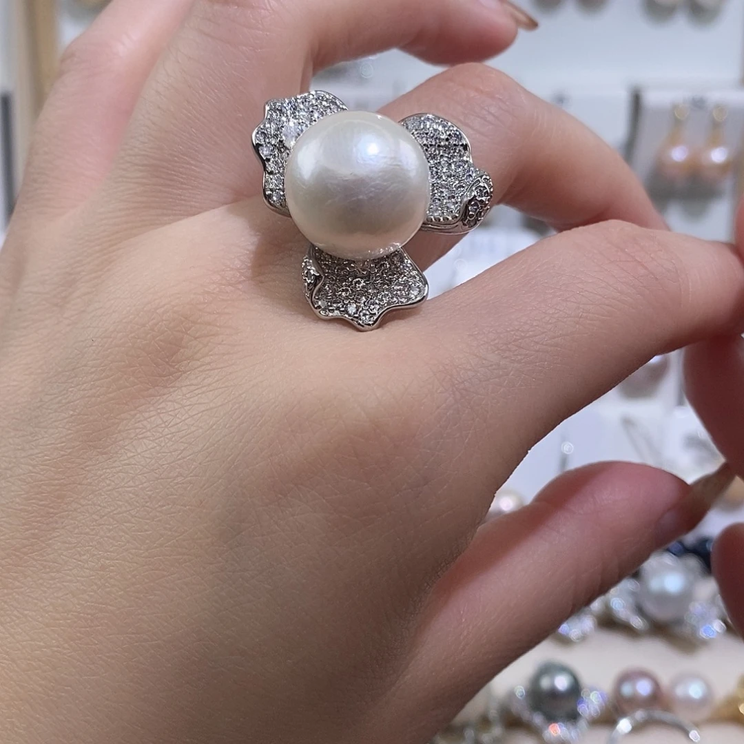 未镶嵌淡水珍珠戒指w15.3