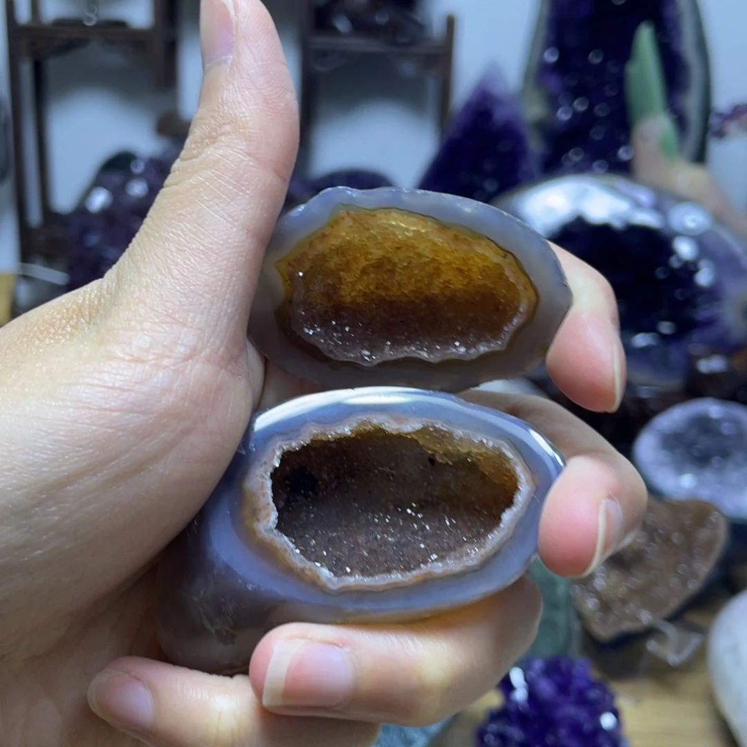 紫晶珠宝半成品未镶嵌