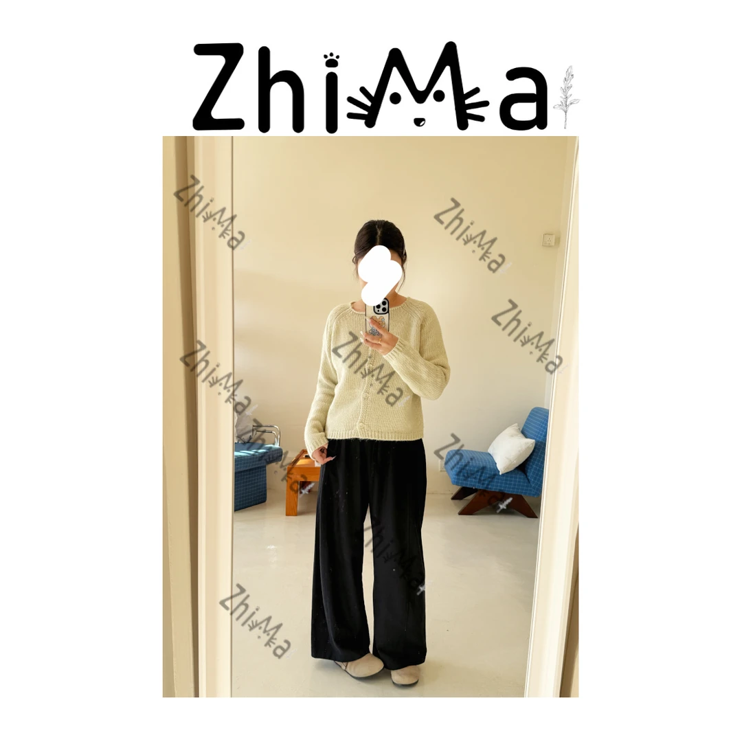 JKT ZHIMA 芝麻【郁金黄】圆领针织温柔开衫