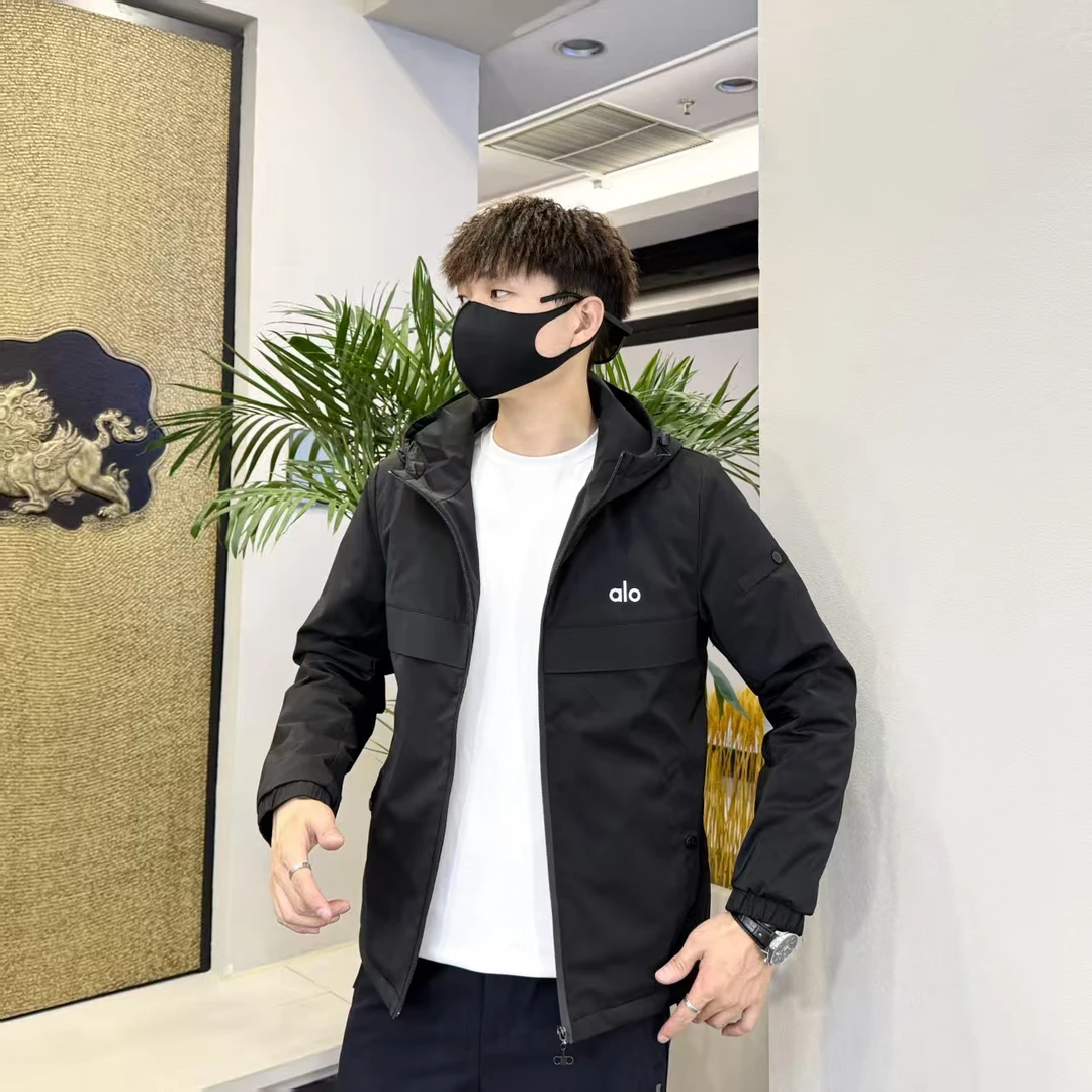 专柜品质男士潮流连帽冬季秋季通勤风加厚春秋痞帅工装夹克休闲