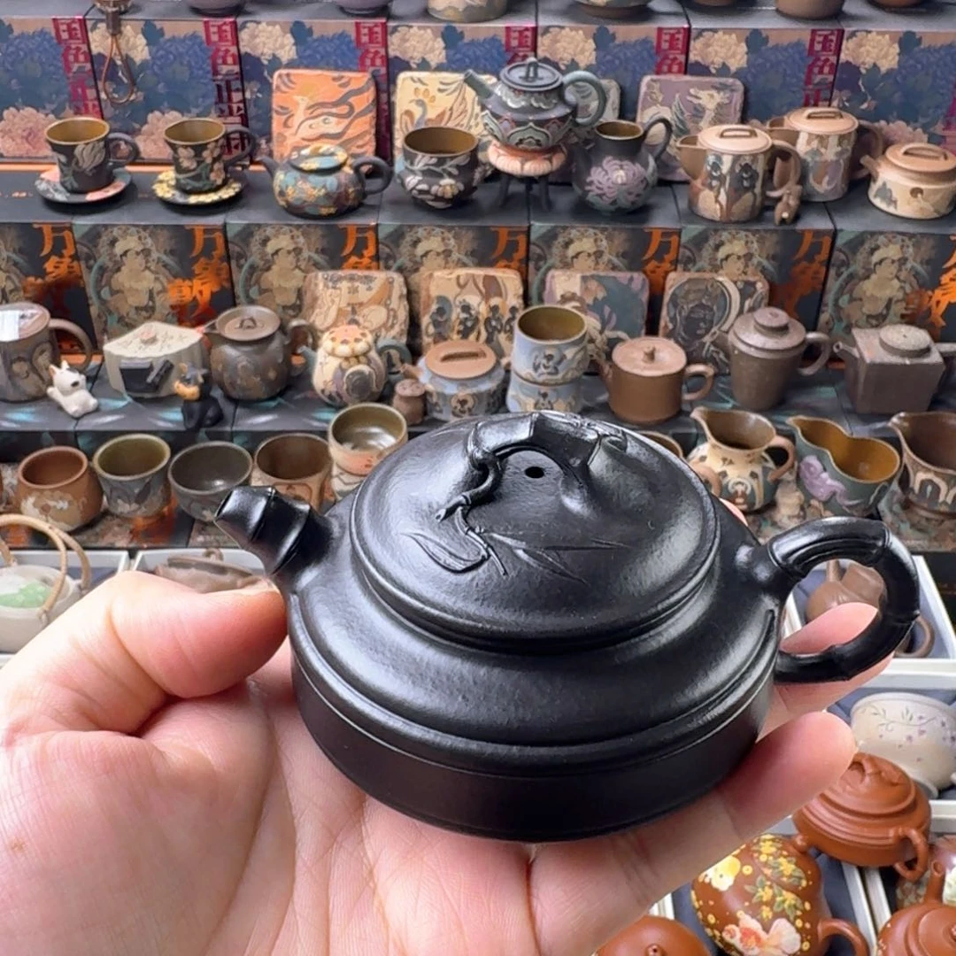 120ml原矿朱泥竹鼓