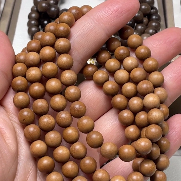 手串/手链檀香木迈索尔正区老山檀香0.8/108红肉顺纹