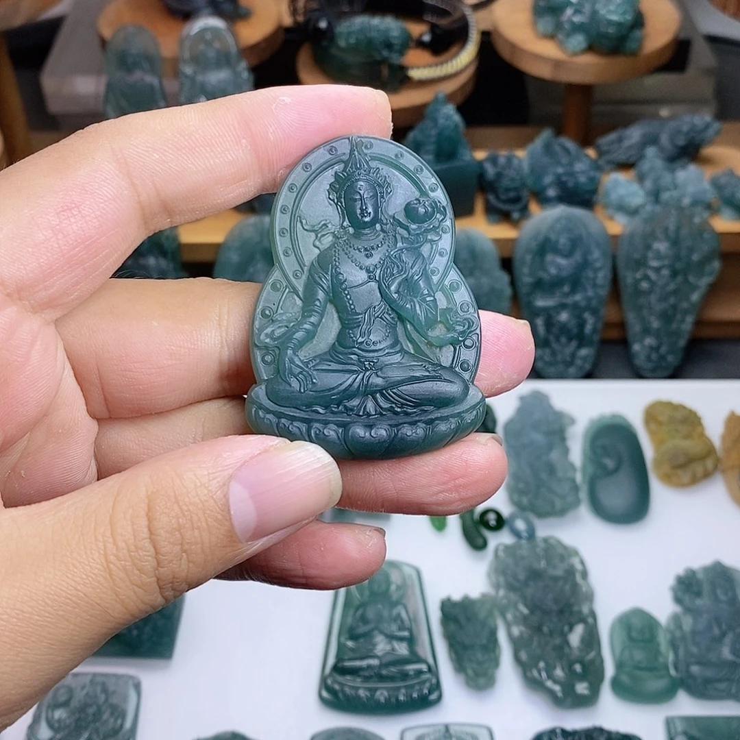 定制翡翠未镶嵌度母