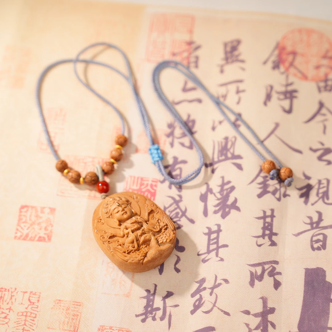 印度迈索尔老山檀香小吊坠LZM031054