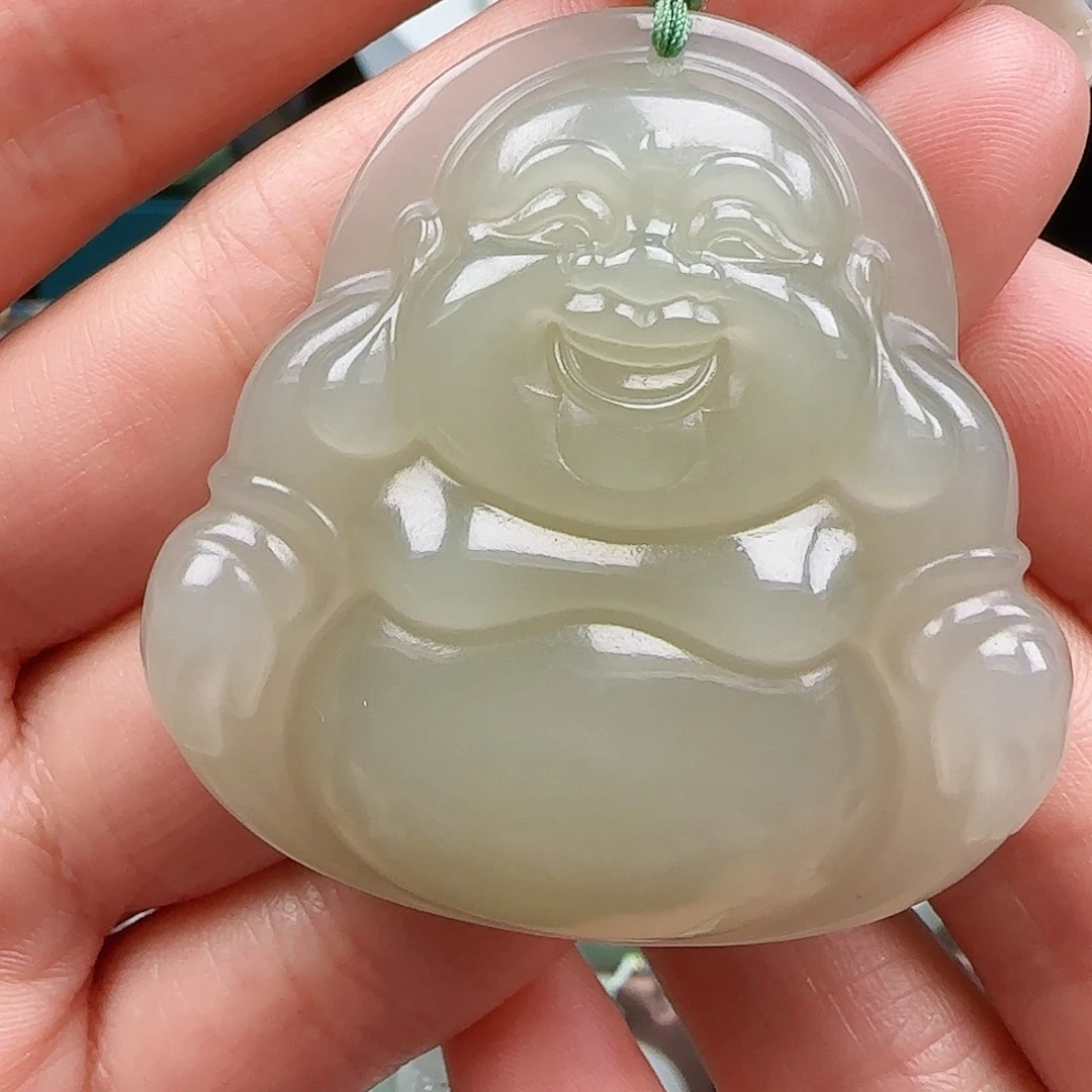 和田玉银S925镀金镶嵌颈饰