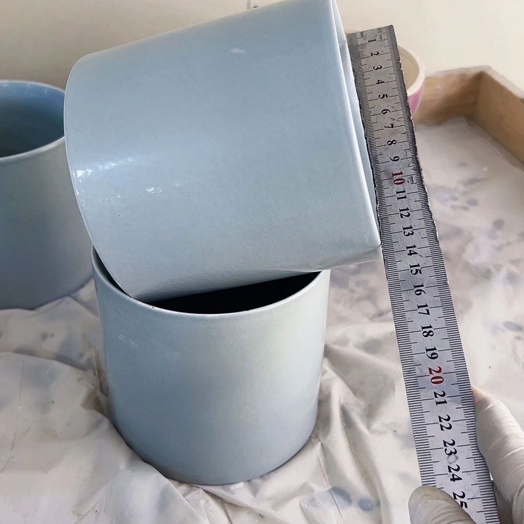 有孔，外贸尾单陶瓷花盆凑单10米包邮