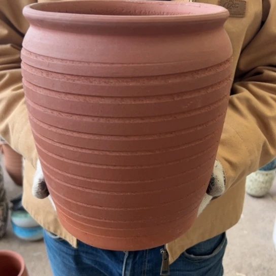 紫砂花盆高24口20————