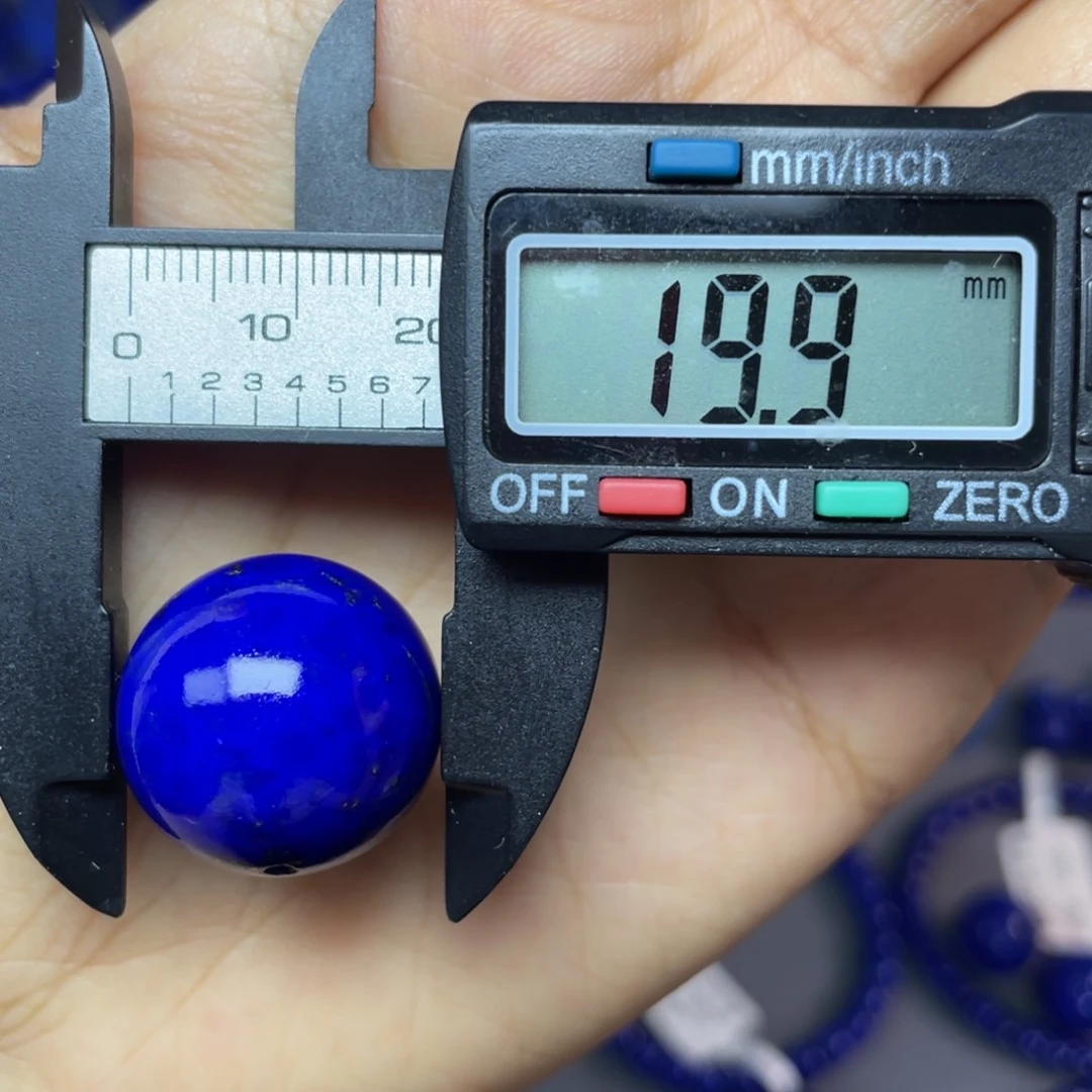 青金石未镶嵌19.9mm单珠配饰
