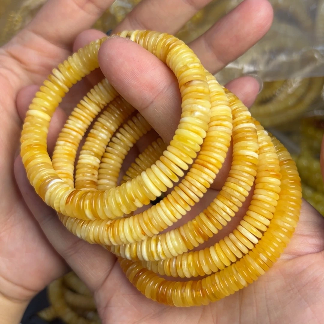 琥珀未镶嵌手链8mm多样发其一001