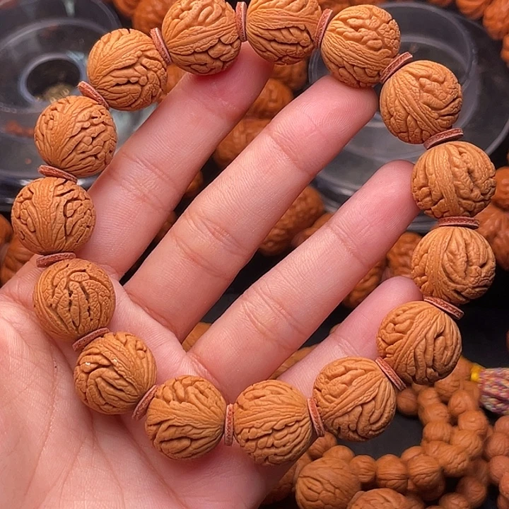 手串桃核精品绣球手串1.7