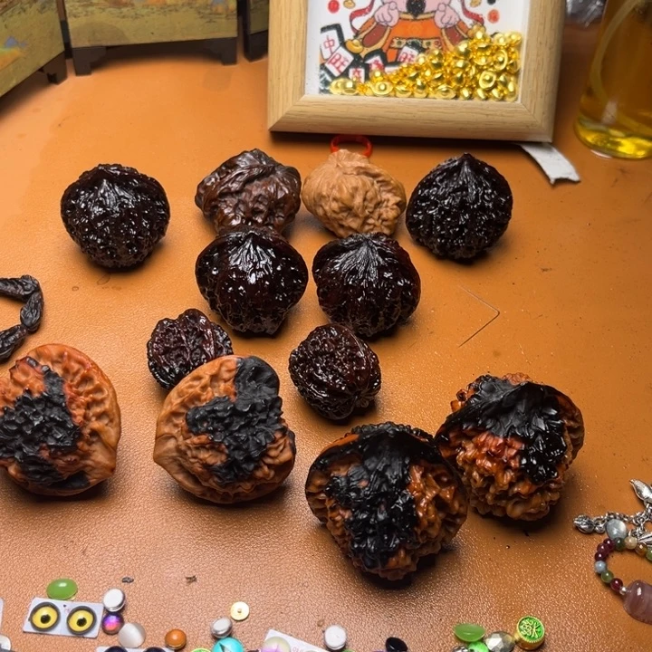 ****7核桃地闷文玩手把件蛤蟆头 21