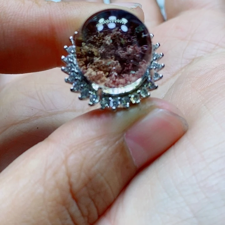 水晶戒指未镶嵌水晶