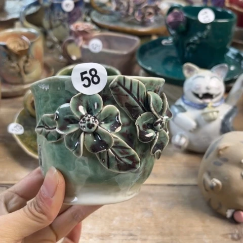 盘熠樹日式手捏餐具茶具