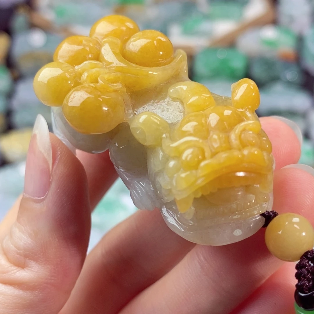 翡翠未镶嵌颈饰天然
