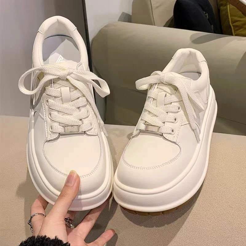 23908-2小白鞋女鞋新款爆款时尚秋季大头面包鞋松糕厚底休闲板鞋