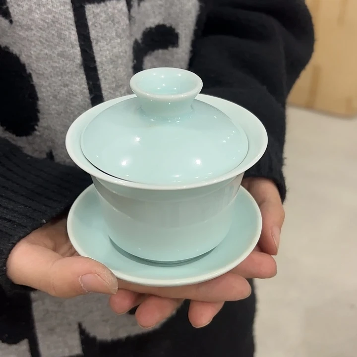 龙泉云间青瓷小米茶器