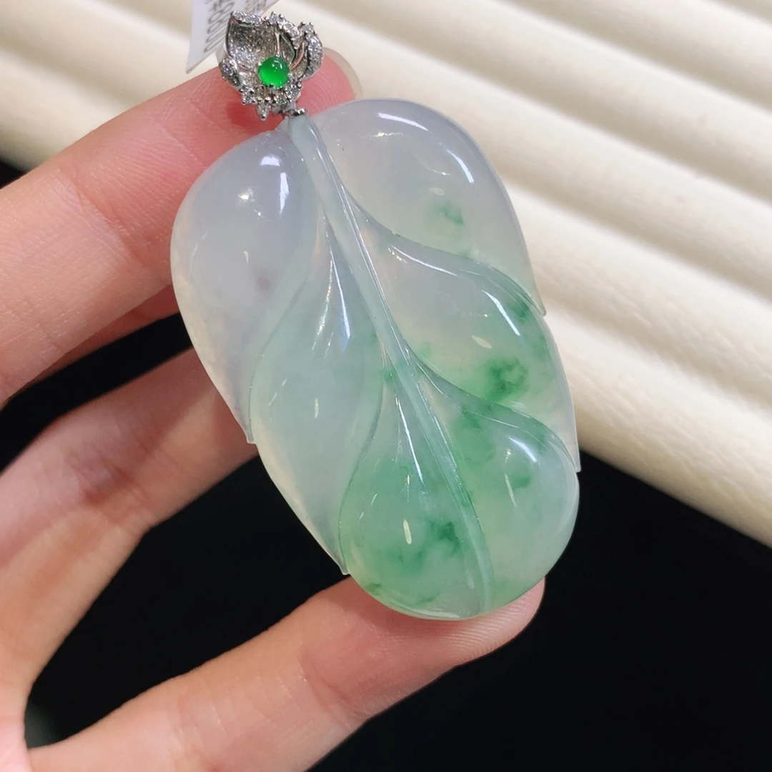 翡翠颈饰18K金镶嵌碗**南大叶子