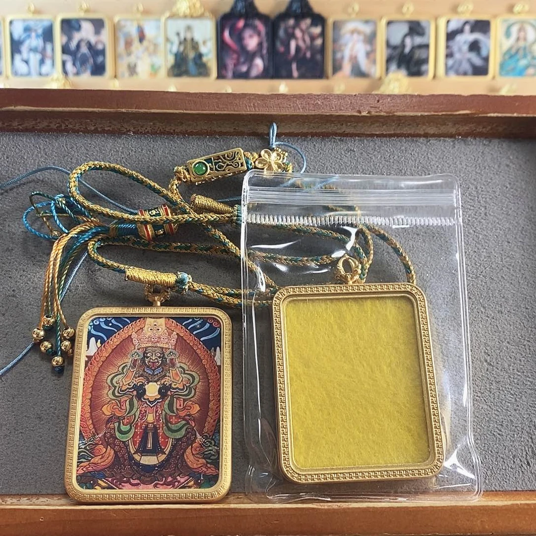 吊坠扎基拉姆单面唐卡