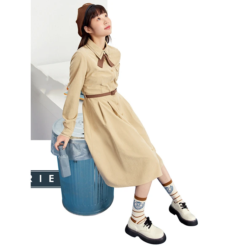 37504【紫系列】文艺休闲百搭连衣裙Z3Z01BS283