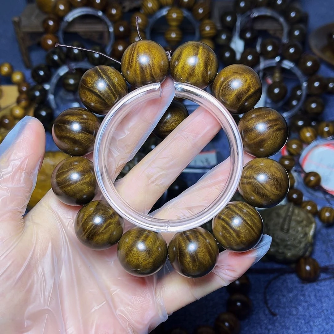 手串/手链楠木（金丝楠）2.0阴沉黄闪电