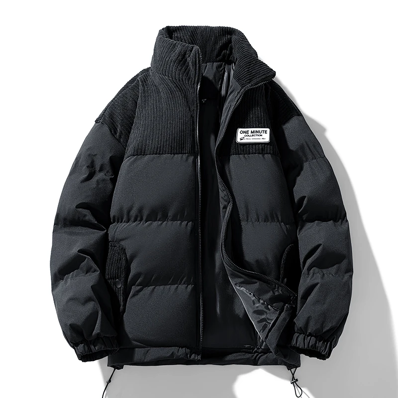 【四号链接】明星同款加厚拼接棉服，颜色尺码全备注颜色身高体重