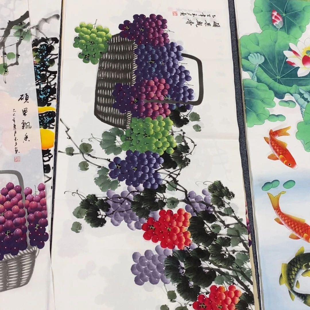 国画尺寸140✖️70精品手绘画