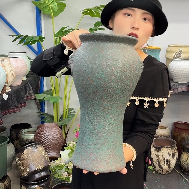 18×40 -粗陶花盆有孔-买买买