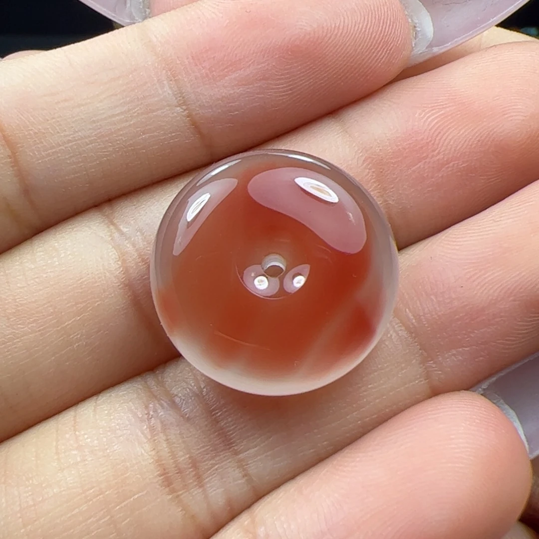 未镶嵌平安扣南红玛瑙
