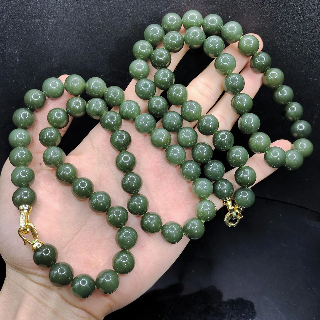 【老三珠宝】和田玉公主链【多样性发其一】约12mm