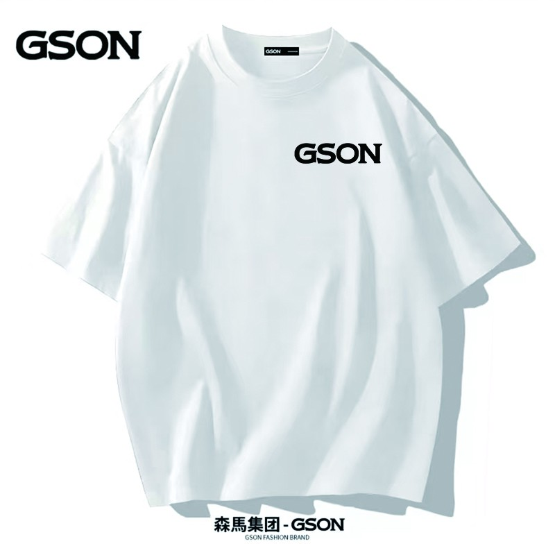 GSON潮流纯棉宽松短袖新年款半袖-胸标GSON-FL