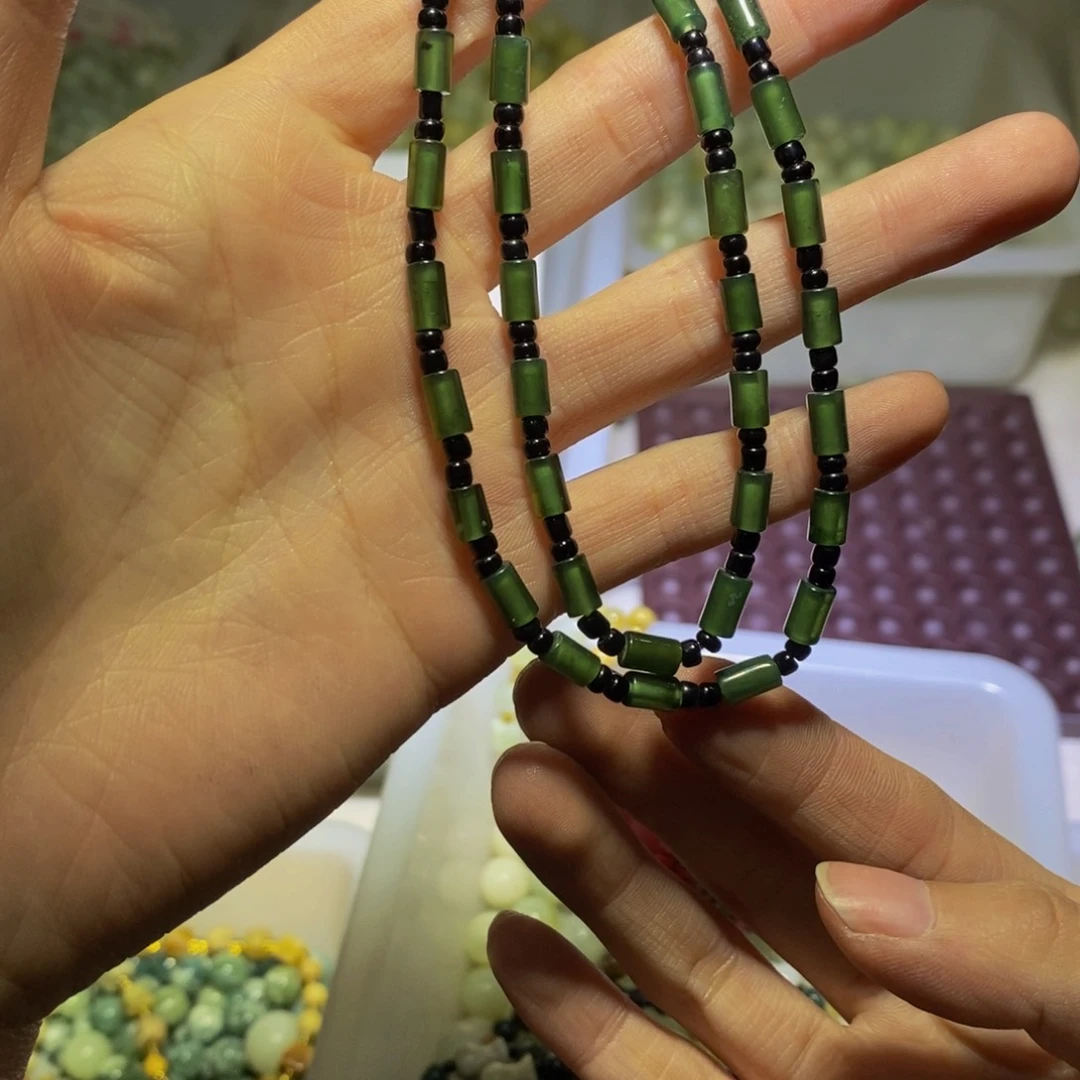 【闪购商品】蛇纹石玉颈饰未镶嵌136