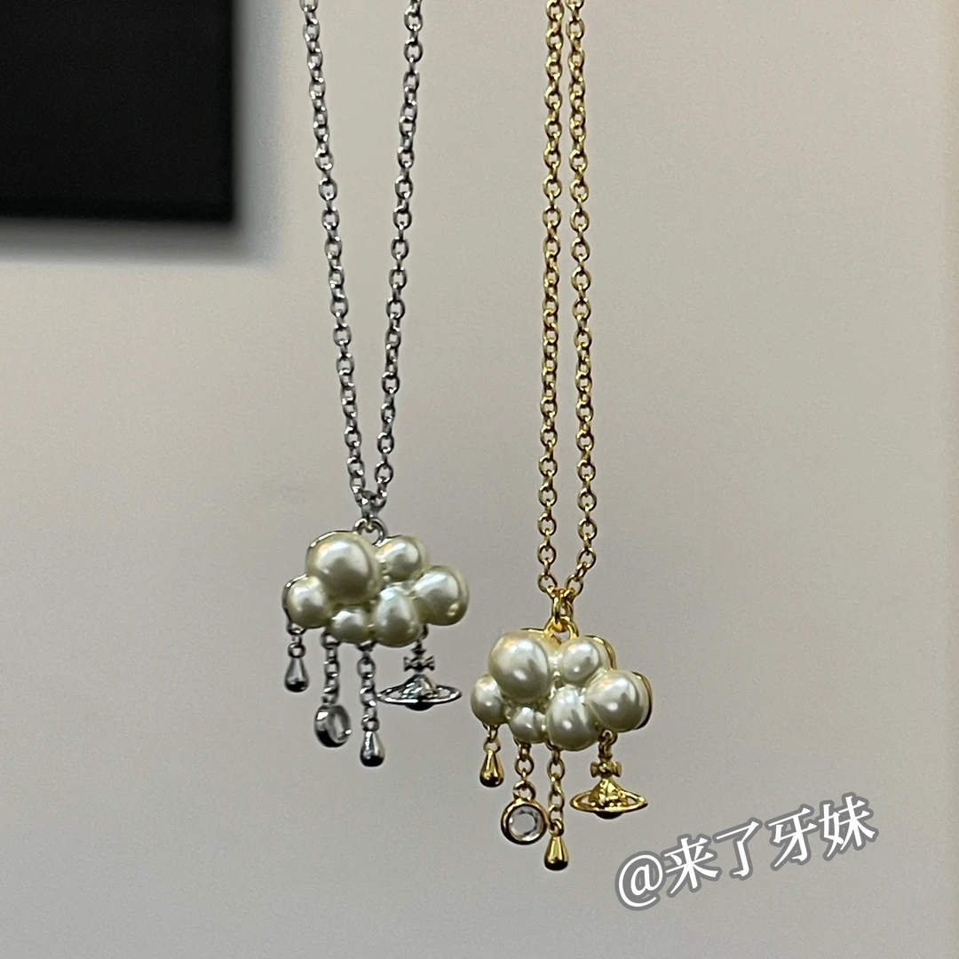 合金项链 YM【多元素云朵项链】气质轻奢时尚百搭复古精致