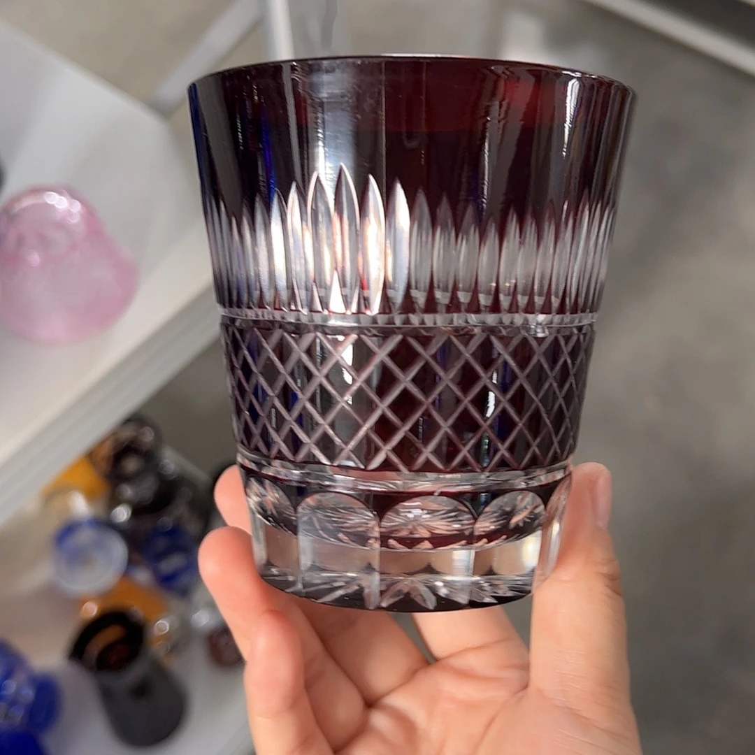 水晶玻璃平底款微瑕一个