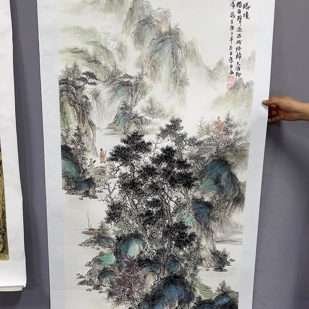 国画国画老师手绘作品