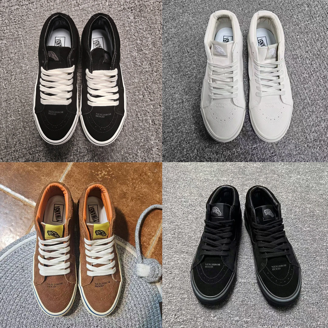 【钢印中帮】【自主品牌替】高品质黑白色藏蓝全黑色休闲板鞋帆布鞋