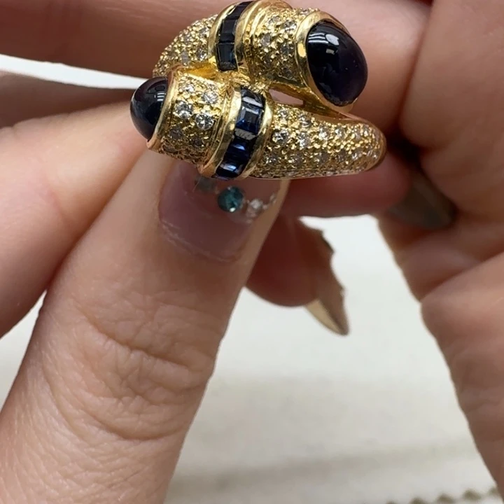 戒指蓝宝石未镶嵌