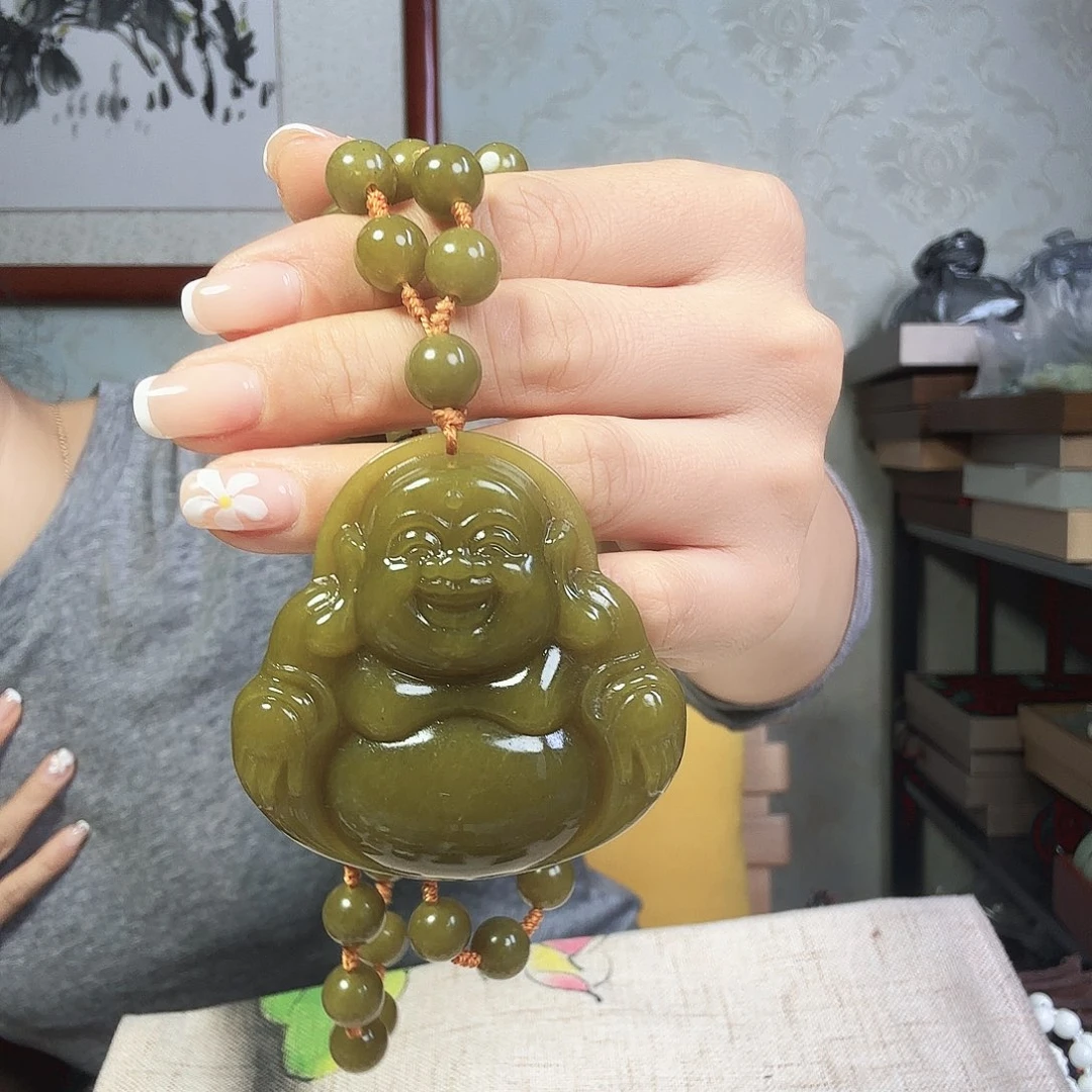 岫玉未镶嵌吊坠(赠链)