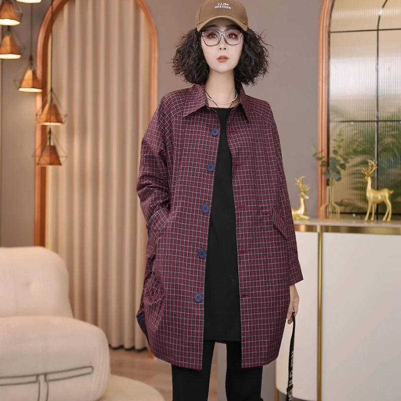 8629春季新款2025宽松休闲时尚翻领外套女