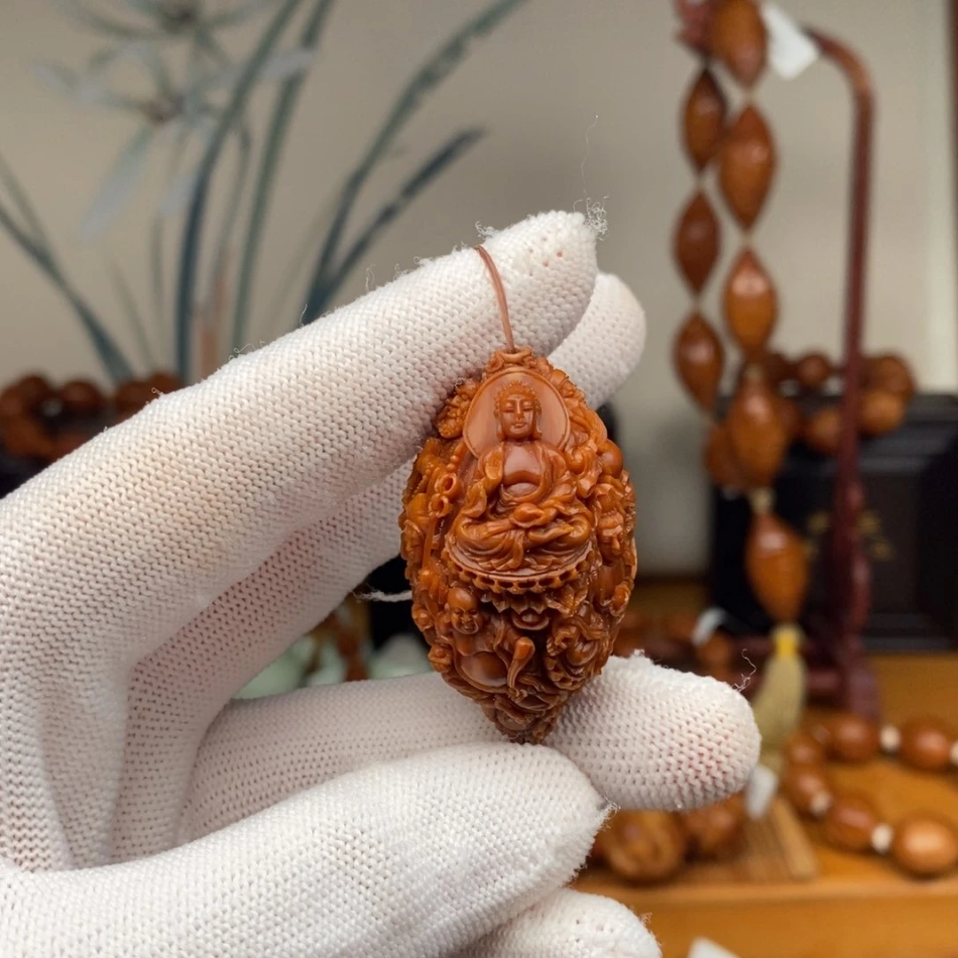 吊坠橄榄核许忠英老师万佛