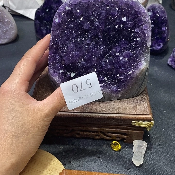 紫晶珠宝半成品未镶嵌